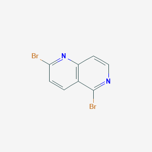 molecular formula C8H4Br2N2 B12965066 2,5-Dibromo-1,6-naphthyridine 