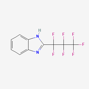 molecular formula C10H5F7N2 B1296508 2-(全氟丙基)-1H-苯并[d]咪唑 CAS No. 559-37-5
