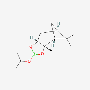 molecular formula C13H23BO3 B12965112 (3AR,4R,6R,7aS)-2-isopropoxy-3a,5,5-trimethylhexahydro-4,6-methanobenzo[d][1,3,2]dioxaborole 