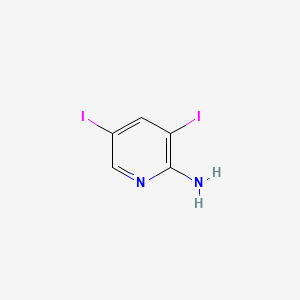 molecular formula C5H4I2N2 B1296512 3,5-二碘吡啶-2-胺 CAS No. 23597-15-1