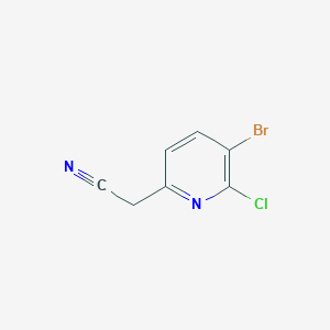 2-(5-Bromo-6-chloropyridin-2-yl)acetonitrile