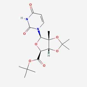 (3aR,4S,6R,6aR)-tert-Butyl 6-(2,4-dioxo-3,4-dihydropyrimidin-1(2H)-yl)-2,2,6a-trimethyltetrahydrofuro[3,4-d][1,3]dioxole-4-carboxylate