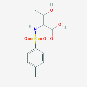 B1296520 3-Hydroxy-2-(toluene-4-sulfonylamino)-butyric acid CAS No. 91280-33-0