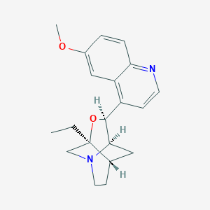 molecular formula C20H24N2O2 B12965201 (1S,3S,5S,6R,8S)-3-Ethyl-5-(6-methoxyquinolin-4-yl)-4-oxa-1-azatricyclo[4.4.0.03,8]decane 