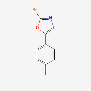 molecular formula C10H8BrNO B12965241 2-Bromo-5-(p-tolyl)oxazole 