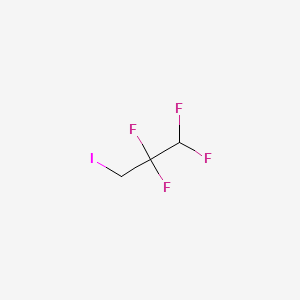 molecular formula C3H3F4I B1296526 1,1,2,2-四氟-3-碘丙烷 CAS No. 679-87-8