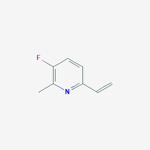 molecular formula C8H8FN B12965276 3-Fluoro-2-methyl-6-vinylpyridine 