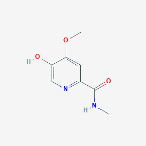 molecular formula C8H10N2O3 B12965278 5-Hydroxy-4-methoxy-N-methylpicolinamide 