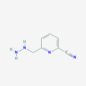 6-(Hydrazinylmethyl)picolinonitrile