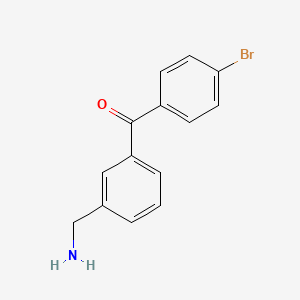 (3-(Aminomethyl)phenyl)(4-bromophenyl)methanone hydrochloride