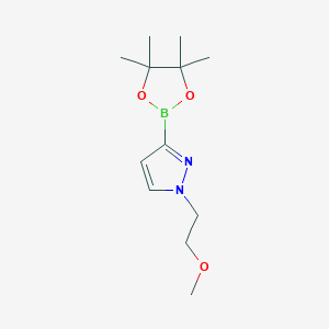 molecular formula C12H21BN2O3 B12965326 1-(2-Methoxyethyl)-3-(4,4,5,5-tetramethyl-1,3,2-dioxaborolan-2-yl)-1H-pyrazole CAS No. 1609367-69-2