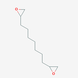 molecular formula C11H20O2 B12965353 1,7-Di(oxiran-2-yl)heptane 