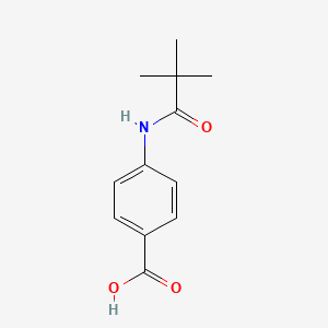 molecular formula C12H15NO3 B1296536 4-[(2,2-二甲基丙酰)氨基]苯甲酸 CAS No. 56619-97-7