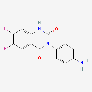 3-(4-Aminophenyl)-6,7-difluoroquinazoline-2,4(1H,3H)-dione