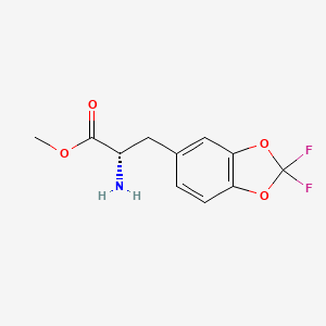 Methyl (s)-2-amino-3-(2,2-difluorobenzo[d][1,3]dioxol-5-yl)propanoate hydrochloride