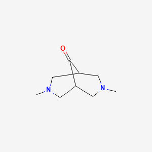 molecular formula C9H16N2O B1296540 3,7-二甲基-3,7-二氮杂双环[3.3.1]壬烷-9-酮 CAS No. 14789-54-9