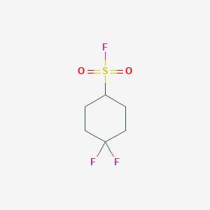 molecular formula C6H9F3O2S B12965402 4,4-Difluorocyclohexane-1-sulfonyl fluoride 