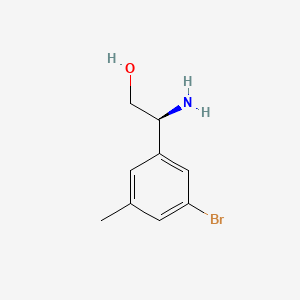 molecular formula C9H12BrNO B12965414 (S)-2-Amino-2-(3-bromo-5-methylphenyl)ethanol 