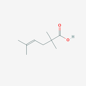 molecular formula C9H16O2 B1296548 2,2,5-trimethylhex-4-enoic acid 