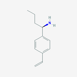 molecular formula C12H17N B12965541 (R)-1-(4-Vinylphenyl)butan-1-amine 