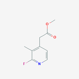 molecular formula C9H10FNO2 B12965548 Methyl 2-(2-fluoro-3-methylpyridin-4-yl)acetate 