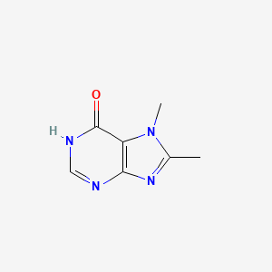 molecular formula C7H8N4O B12965566 7,8-Dimethyl-1H-purin-6(7H)-one 