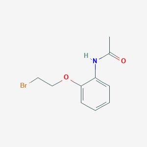 molecular formula C10H12BrNO2 B12965600 N-[2-(2-bromoethoxy)phenyl]acetamide 