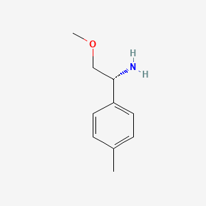 molecular formula C10H15NO B12965654 (R)-2-Methoxy-1-(p-tolyl)ethanamine 