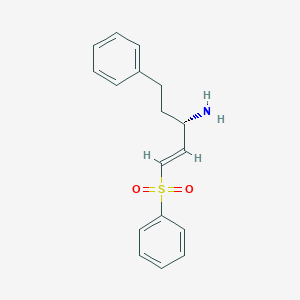 (S,E)-5-Phenyl-1-(phenylsulfonyl)pent-1-en-3-amine