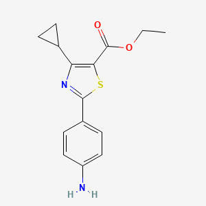 Ethyl 2-(4-aminophenyl)-4-cyclopropylthiazole-5-carboxylate