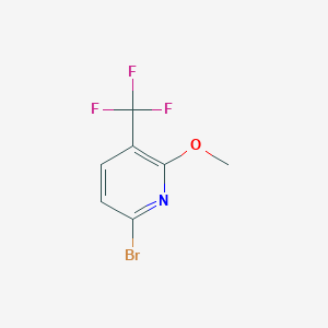 molecular formula C7H5BrF3NO B12965695 6-Bromo-2-methoxy-3-(trifluoromethyl)pyridine 