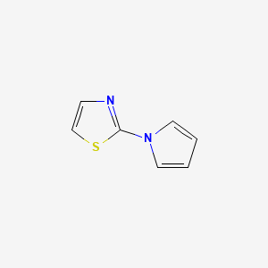 molecular formula C7H6N2S B1296570 2-(1H-吡咯-1-基)-1,3-噻唑 CAS No. 50966-77-3
