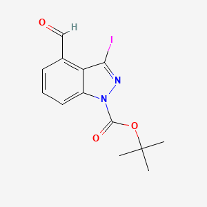 Tert-butyl 4-formyl-3-iodo-1H-indazole-1-carboxylate