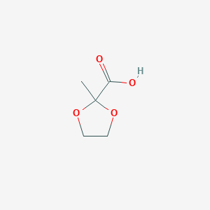 molecular formula C5H8O4 B1296572 2-甲基-1,3-二氧戊环-2-羧酸 CAS No. 5736-04-9