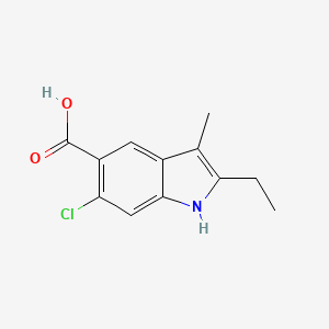 6-Chloro-2-ethyl-3-methyl-1H-indole-5-carboxylic acid