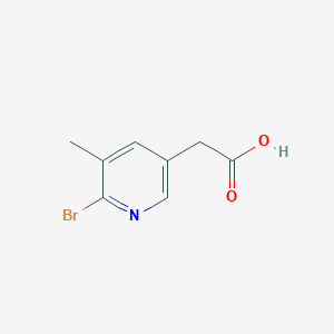 2-(6-Bromo-5-methylpyridin-3-yl)acetic acid