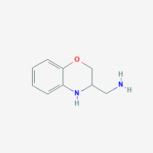 molecular formula C9H12N2O B1296579 (3,4-二氢-2H-苯并[b][1,4]噁嗪-3-基)甲胺 CAS No. 54252-56-1