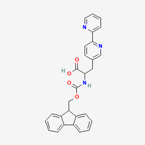 2-((((9H-Fluoren-9-yl)methoxy)carbonyl)amino)-3-([2,2'-bipyridin]-5-yl)propanoic acid