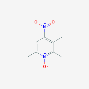 molecular formula C8H10N2O3 B12965794 2,3,6-Trimethyl-4-nitropyridine 1-oxide CAS No. 38594-55-7