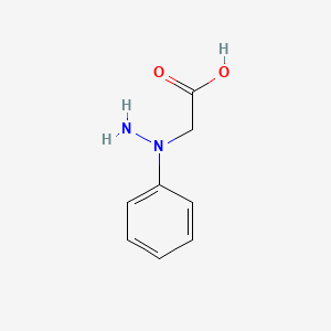 molecular formula C8H10N2O2 B1296582 Ácido 2-(1-fenilhidrazinil)acético CAS No. 4408-70-2