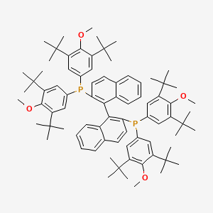 molecular formula C80H104O4P2 B12965829 (R)-2,2'-Bis(bis(3,5-di-tert-butyl-4-methoxyphenyl)phosphino)-1,1'-binaphthalene 