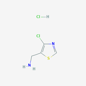 molecular formula C4H6Cl2N2S B12965834 (4-Chlorothiazol-5-yl)methanamine hydrochloride 