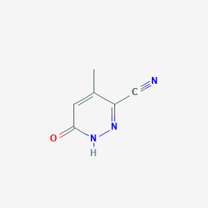 molecular formula C6H5N3O B12965838 4-Methyl-6-oxo-1,6-dihydropyridazine-3-carbonitrile 