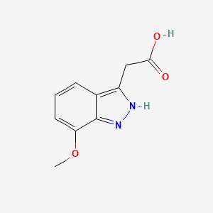 molecular formula C10H10N2O3 B12965863 2-(7-Methoxy-1H-indazol-3-YL)acetic acid 