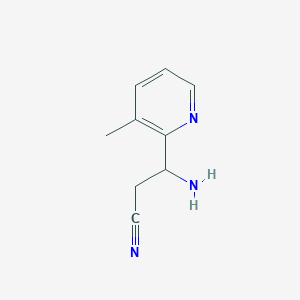 3-Amino-3-(3-methylpyridin-2-yl)propanenitrile