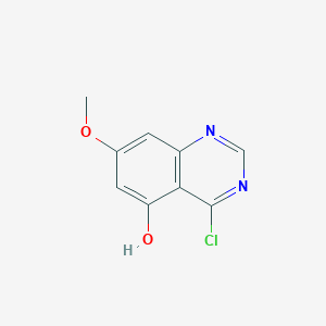 molecular formula C9H7ClN2O2 B12965885 4-Chloro-7-methoxyquinazolin-5-ol 