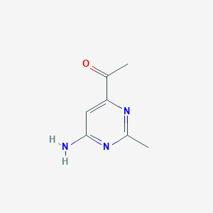 1-(6-Amino-2-methylpyrimidin-4-yl)ethan-1-one