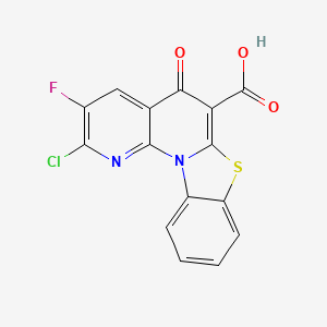 2-Chloro-3-fluoro-5-oxo-5H-benzo[4,5]thiazolo[3,2-a][1,8]naphthyridine-6-carboxylic acid