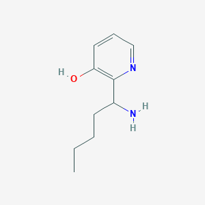 molecular formula C10H16N2O B12965991 2-(1-Aminopentyl)pyridin-3-ol 