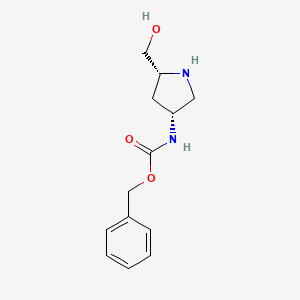 rel-benzyl ((3R,5R)-5-(hydroxymethyl)pyrrolidin-3-yl)carbamate